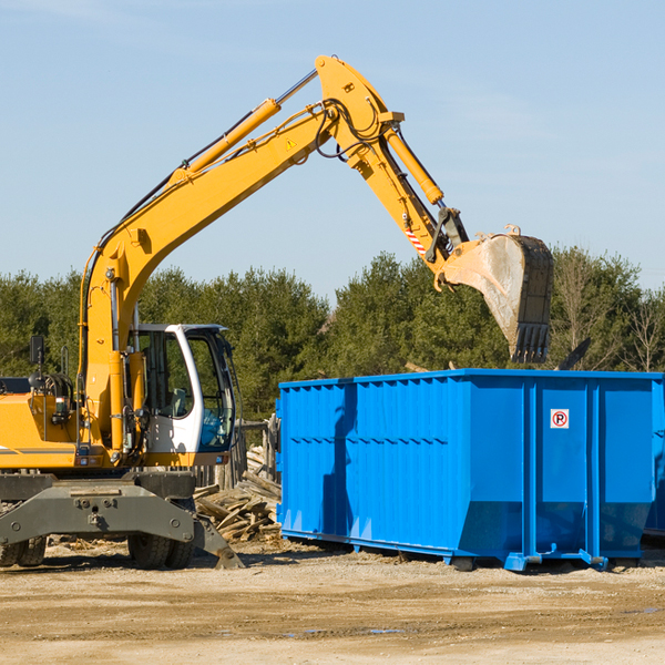 are there any restrictions on where a residential dumpster can be placed in San Marino CA